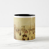 De pleidooien van de winter tweekleurige koffiemok (Center)