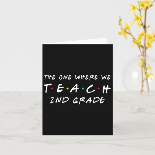 De plek waar we les geven aan een 2e klas leraar kaart (Gele Bloem)