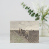 De ploegenboer Anton Mauve Briefkaart (Staand voorkant)