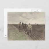 De ploegenboer Anton Mauve Briefkaart (Voorkant / Achterkant)