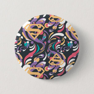 De Plons van de Kleur van Supergirl wervelt Ronde Button 5,7 Cm