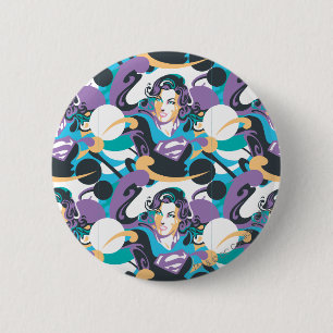 De Plons van de Kleur van Supergirl wervelt Ronde Button 5,7 Cm