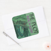 DE PLOT INDICA KUSH VIERKANTE STICKER (Envelop)