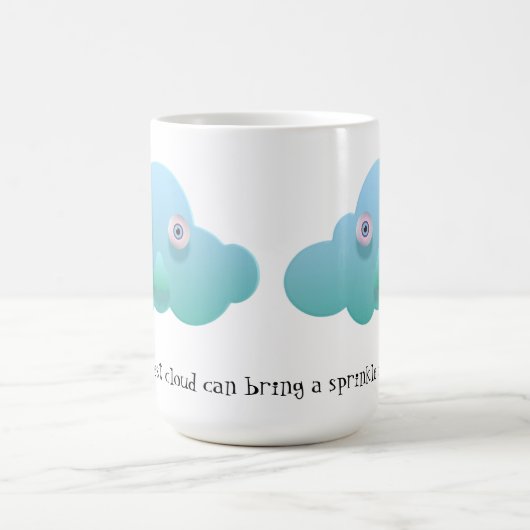 De pluizige wolk kan een sprenkeling van magie bre koffiemok (Center)