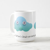 De pluizige wolk kan een sprenkeling van magie bre koffiemok (Voorkant links)