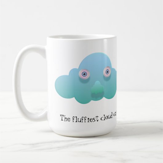 De pluizige wolk kan een sprenkeling van magie bre koffiemok (Links)