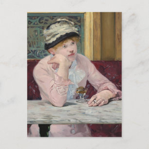 De plum door Manet Impressionist Painting Briefkaart