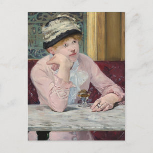 De plum door Manet Impressionist Painting Briefkaart