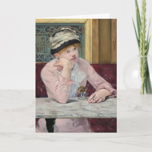 De plum door Manet Impressionist Painting Kaart (Voorkant)