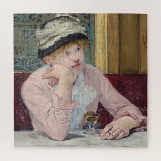 De plum door Manet Impressionist Painting Legpuzzel (Verticaal)