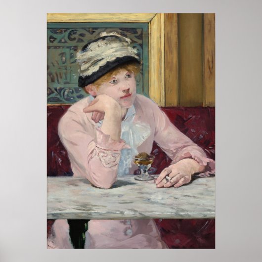 De plum door Manet Impressionist Painting Poster (Voorkant)