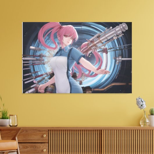 De Plumber (Anime) Canvas Afdruk (Insitu (Woonkamer))