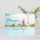 De Plunge Summer Fun nemen sparen de Datum Save The Date (Staand voorkant)