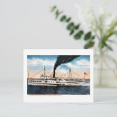 De Plymouth Boat - Steamer South Shore Briefkaart (Staand voorkant)