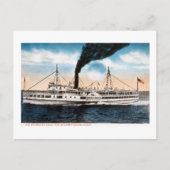 De Plymouth Boat - Steamer South Shore Briefkaart (Voorkant)