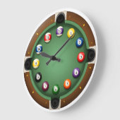 De Pocket Eight-Ball Biljart Tafel Wandklok (Hoek)
