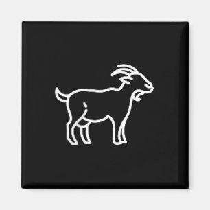 De Pocket Patch Badge Apparel Co. Geit Animal Bad Magneet
