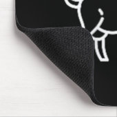 De Pocket Patch Badge Apparel Co. Geit Animal Bad Muismat (Hoek)