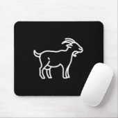 De Pocket Patch Badge Apparel Co. Geit Animal Bad Muismat (Met muis)