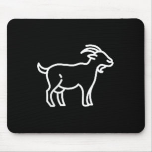 De Pocket Patch Badge Apparel Co. Geit Animal Bad Muismat