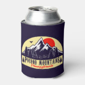 De Poconos Pennsylvania PA Mountain Gift Retro Blikjeskoeler (Blikje Voorkant)