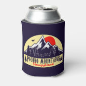 De Poconos Pennsylvania PA Mountain Gift Retro Blikjeskoeler (Blikje Achterkant)