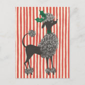 De Poedel van Kerstmis Feestdagenkaart (Voorkant)
