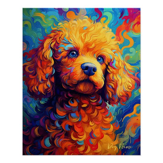 De poedelhond 004 - Zetton Ziana Perfect Poster (Voorkant)