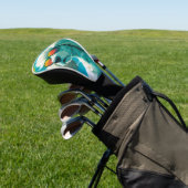 De poedelhond met zonnebril 010 golfheadcover (Insitu)