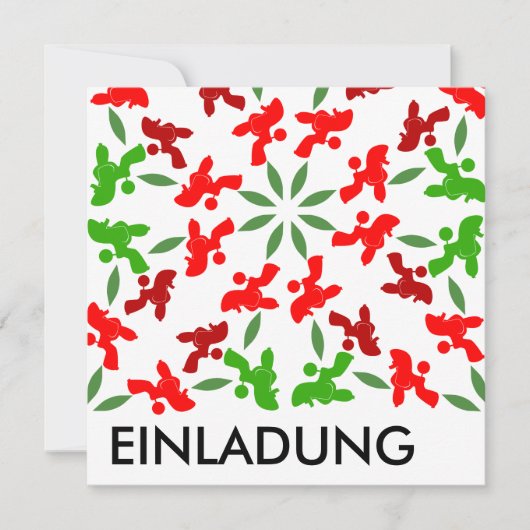 De Poedels van Kerstmis Feestdagenkaart (Voorkant)