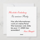 De Poedels van Kerstmis Feestdagenkaart (Achterkant)