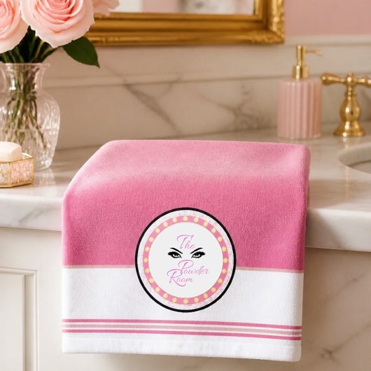 De Poederkamer (Roze) Handdoek