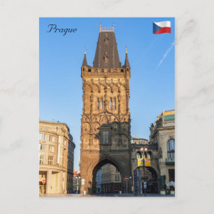 De Poedertoren - Praag, Tsjechië Briefkaart
