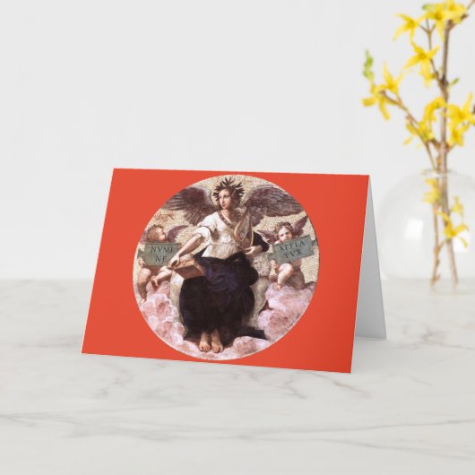 DE POETRY Allegory Fresco door Raffaello Sanzio, R Kaart (Gele Bloem)