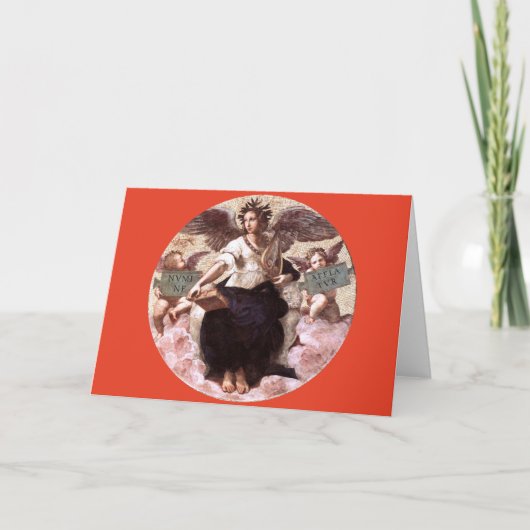 DE POETRY Allegory Fresco door Raffaello Sanzio, R Kaart (Voorkant)