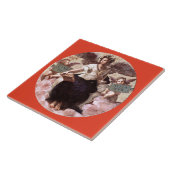 DE POETRY Allegory Fresco door Raffaello Sanzio, R Tegeltje (Zijkant)