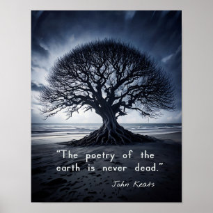 De poëzie van de aarde is nooit dood - John Keats Poster