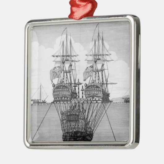 De poging om de HMS Royal te redden Metalen Ornament (Links)
