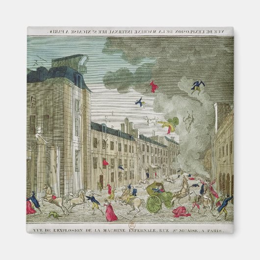 De poging tot moord op Napoleon Bonaparte Magneet (Voorkant)