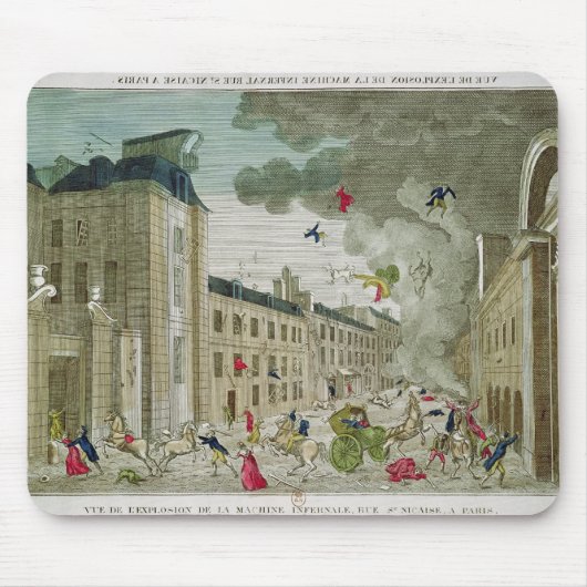 De poging tot moord op Napoleon Bonaparte Muismat (Voorkant)