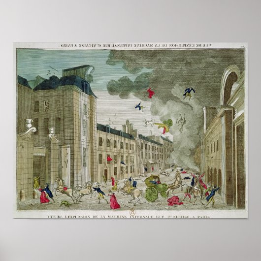 De poging tot moord op Napoleon Bonaparte Poster (Voorkant)