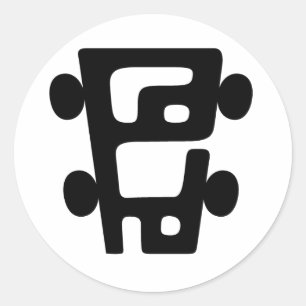 De PoHo Sticker. Ronde Sticker