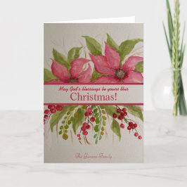 De Poinsettia Kaart
