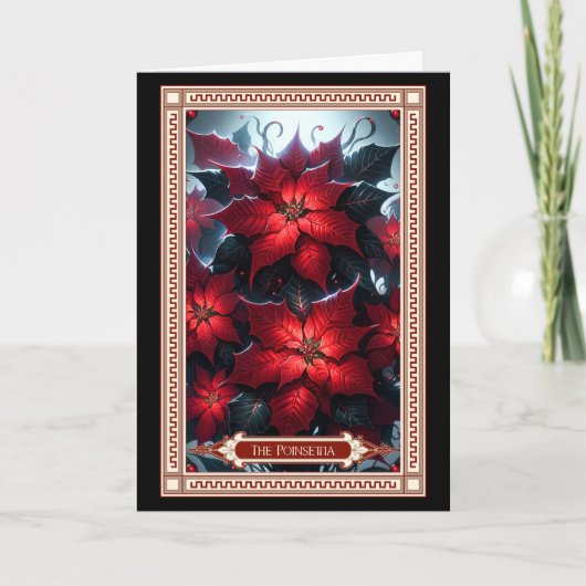 De Poinsettia Tarot Kaart (Voorkant)