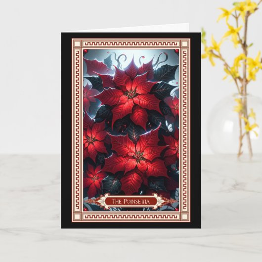 De Poinsettia Tarot Kaart (Gele Bloem)