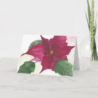 De Poinsettia van het Wenskaart van Kerstmis Feestdagen Kaart