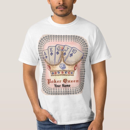 De Poker Queen t-shirt (Voorkant)