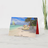 De Polaire Beren van Kerstmis Feestdagen Kaart (Achterkant)