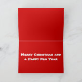 De Polaire Beren van Kerstmis Feestdagen Kaart (Binnen)