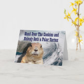 De Polaire Draaikolk van de Dag van Groundhog Kaart (Gele Bloem)